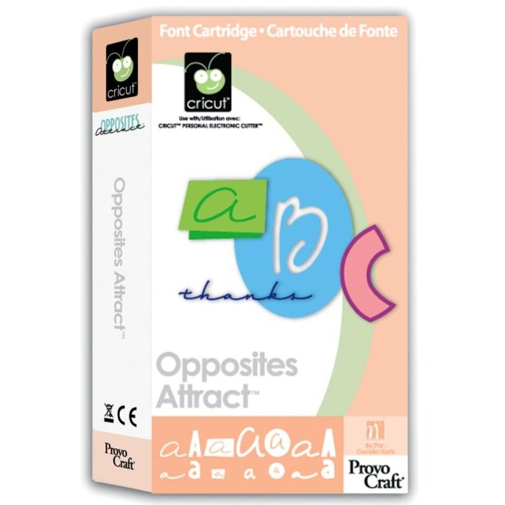 3/$55❤️new sealed 2006 Cricut OPPOSITES ATTRACT Cartridge Provo Craft 29-0227